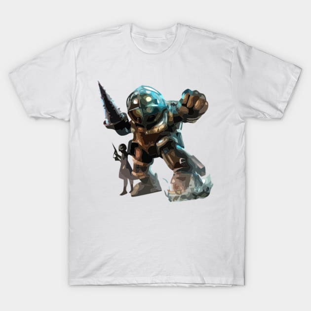 Big Daddy Bioshock Painting T-Shirt by gktb